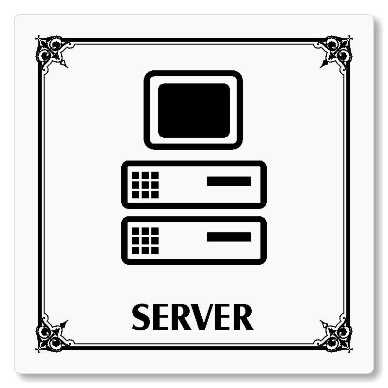 Server, 118x118mm, bílá, Nebraska